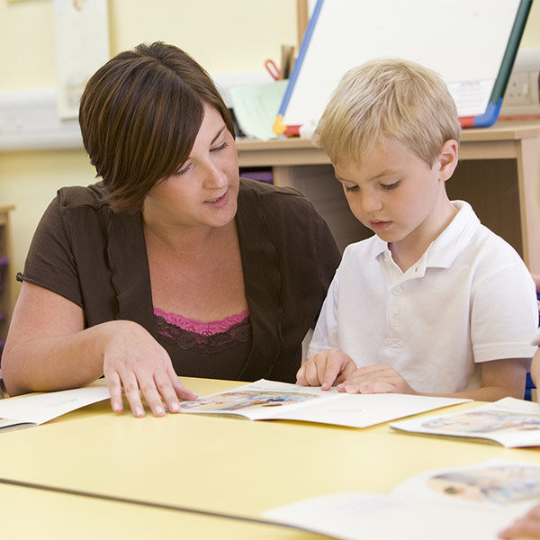 Teaching helping a child learn to read